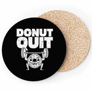 Discover Fitness Donut Funny Donut Gym Coasters