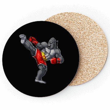 Discover Gorilla Muay Thai Fighter Coasters