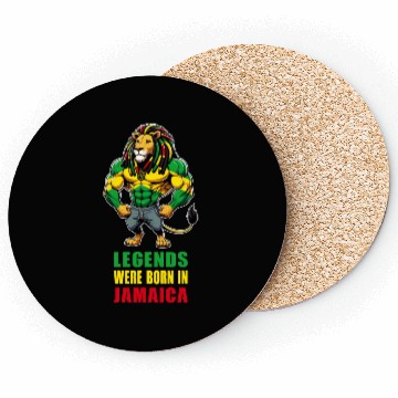 Discover Jamaica lion reggae music Coasters