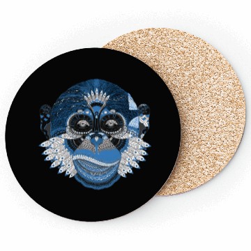 Discover Monkey Mandala Art Coasters