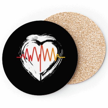 Discover Valentine's day heartbeat Coasters