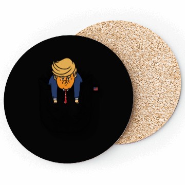Discover Trump Pocket USA Flag Coasters