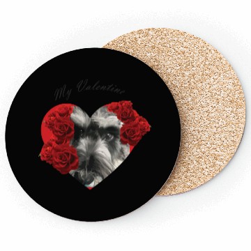 Discover Schnauzer valentine Coasters