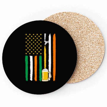 Discover American Irish Flag Beer Coasters