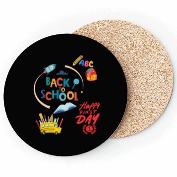 Discover Happy First Day Back To School Coasters