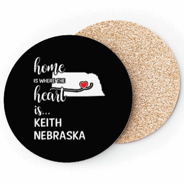 Discover Keith County Nebraska Is Where My Heart Is Gift Coasters