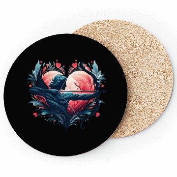 Discover Valentine's Day 2024 - Cupid's arrow lover heart Coasters