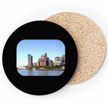 Discover Manhattan NY - Manhattan Skyline on a Clear Day Coasters