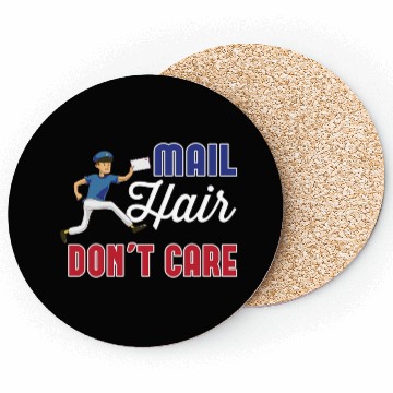 Discover Postal Worker Mail Hair Dont Care Coasters