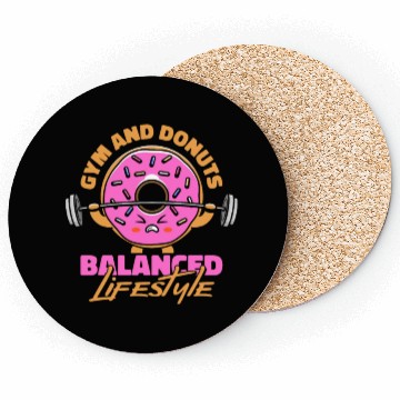 Discover Fitness Donut Funny Donut Gym Coasters