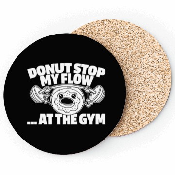 Discover Fitness Donut Funny Donut Gym Coasters