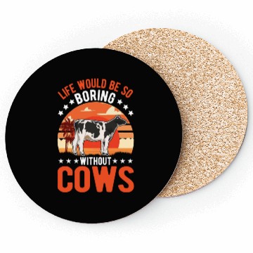 Discover Cow Cattle Breeder Farmer Cows Coasters