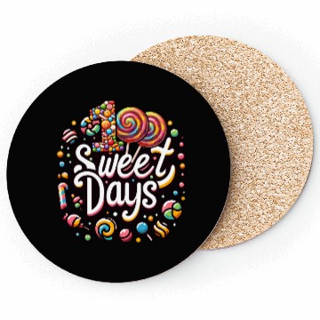 Discover School Coasters, 100 Sweet Days Cute Candies