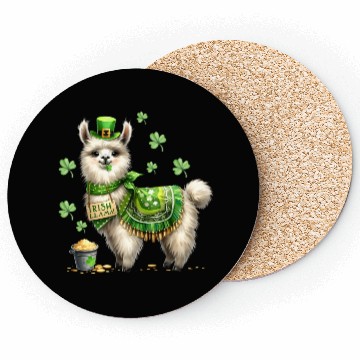 Discover Irish LLama St Patrick Day Coasters