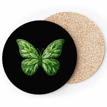 Discover Verdant Leafwing Monarch Butterfly Coasters