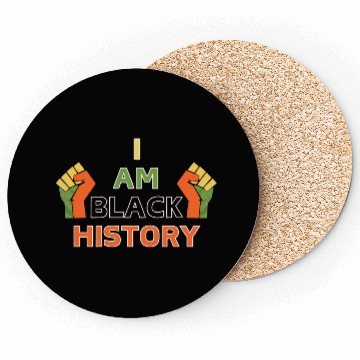 Discover I am black history Coasters