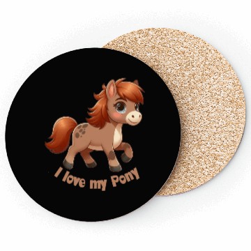 Discover I Love my pony comic Coasters