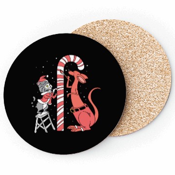 Discover Delicious Candy Cane Foodie and Candy Lover Gift Coasters