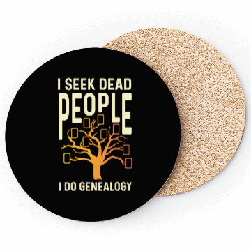 Discover I Do Genealogy Archivist Gift Coasters
