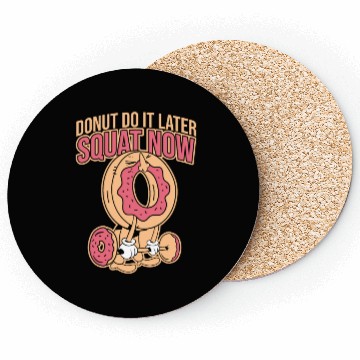 Discover Fitness Donut Donut Gym Coasters