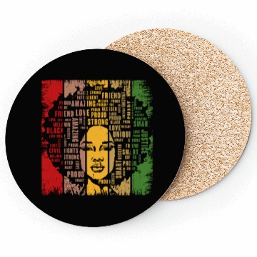 Discover Black History Month Gift African American Coasters