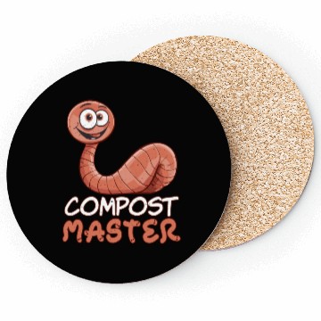 Discover Compost Master Compost Farmer Vermicompost Coasters