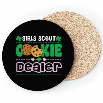 Discover Cookie Dealer Scout for Girls Funny Scouting Coasters