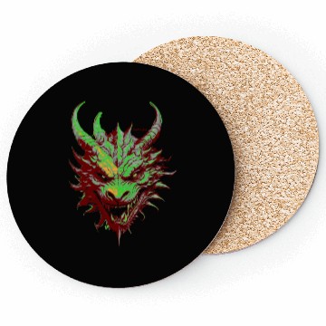 Discover dragon green Coasters