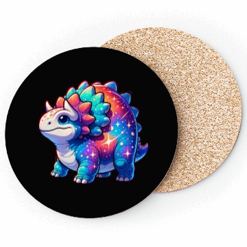 Discover Cute Galaxy Ankylosaurus Coasters