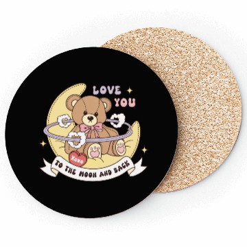 Discover Cute Valentine's Day Teddy Bear Coasters