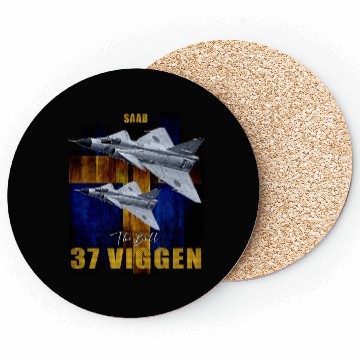 Discover Saab 37 Viggen Swedish Multi Combat Aircraft Coasters