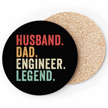 Discover Husband Dad Engineer Legend Coasters