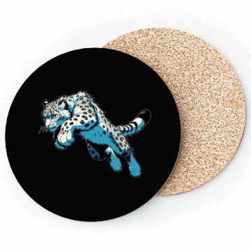Discover Snow Leopard Leopard White Leopard Coasters