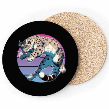 Discover Snow Leopard Leopard White Leopard Coasters
