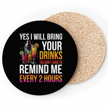 Discover Bartender funny Bartending Coasters