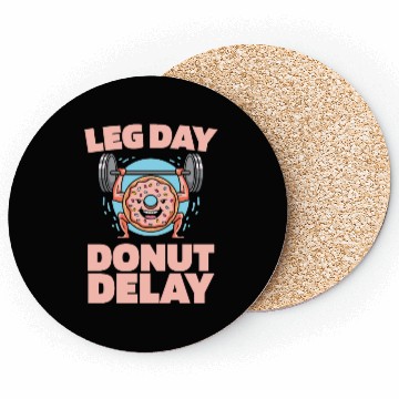 Discover Fitness Donut Funny Donut Gym Coasters