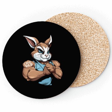 Discover Rabbit I Love Dad Coasters