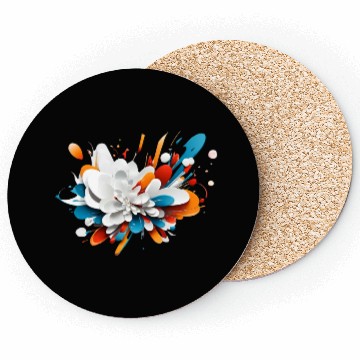Discover Abstract flower Coasters