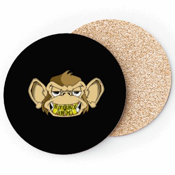 Discover monkey head Coasters
