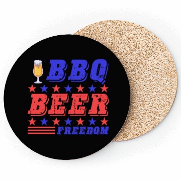 Discover BBQ Barbeque - BBQ Beer Freedom Coasters
