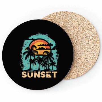 Discover sunset, great gift for high-end people Coasters