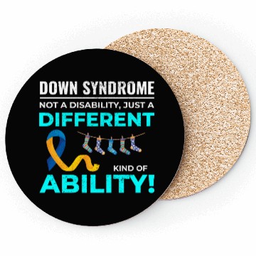 Discover Down Syndrome Awareness Different Ability Coasters