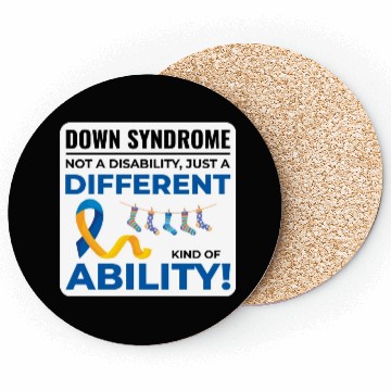 Discover Down Syndrome Awareness Different Ability Coasters