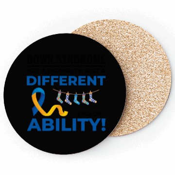 Discover Down Syndrome Awareness Different Ability Coasters