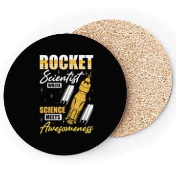 Discover Space Engineer Rocket Scientist Awesomeness Coasters