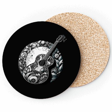 Discover Retro Style Guitar for Guitarists Coasters