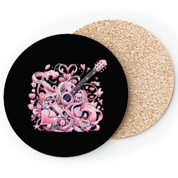 Discover Retro Style Guitar for Guitarists Coasters