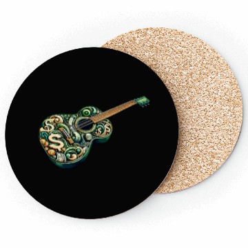 Discover Retro Style Guitar for Guitarists Coasters