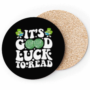 Discover It's Good Luck To Read St Patricks Day Disco Ball Coasters