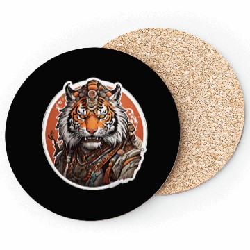 Discover Clothing Apparel Coasters with tiger design